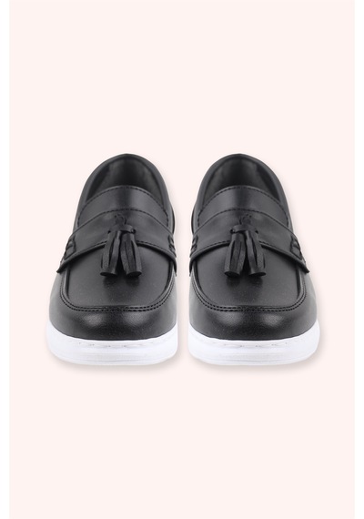 Erkek Çocuk Püskül Detaylı Siyah Sneaker 2512BK10003