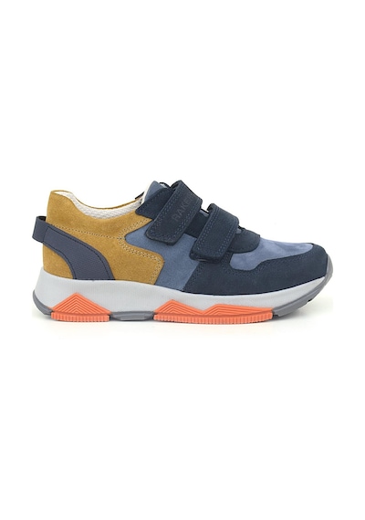 Rakerplus Hakiki Deri Lacivert Taba Çocuk Sneakers Spor Ayakkabı Lacivert