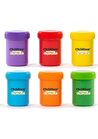 Childgen Süper Yıkanabilir 6'lı Parmak Boya Seti 6 x 50 G