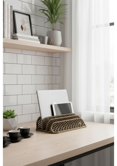 Laptop Ve Tablet Standı Kahverengi