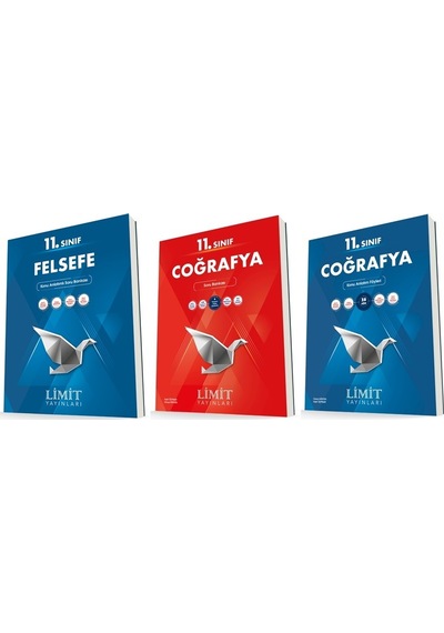 Limit 11. Sınıf Felsefe + Coğrafya Konu + Soru Seti 4 Kitap 2023
