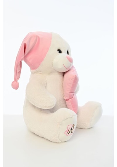 Pufu Toys Uyku Arkadaşım Yumuşak Yastık Peluş Ayıcık 65 Cm Pembe