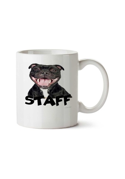 I Love My Staff 01 İki Tarafı Baskılı Kupa Bardak Çok Renkli