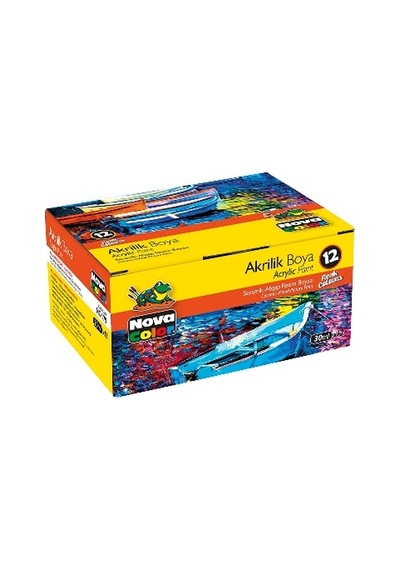 Nova Color Akrilik Boya 12 Renk Şişe