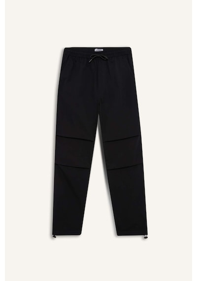 Defacto %100 Pamuk Wide Leg Paraşüt Pantolon E8729ax25aubk81 Siyah