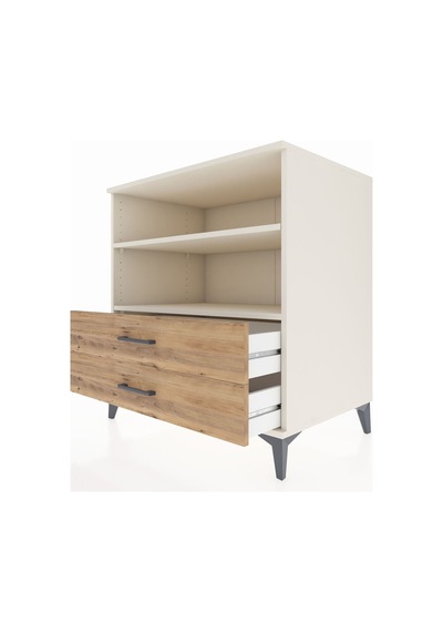 Kronos Şifonyer 2 Raflı 2 Çekmeceli 88x59x96 Aytaşı-çam Aytaşı