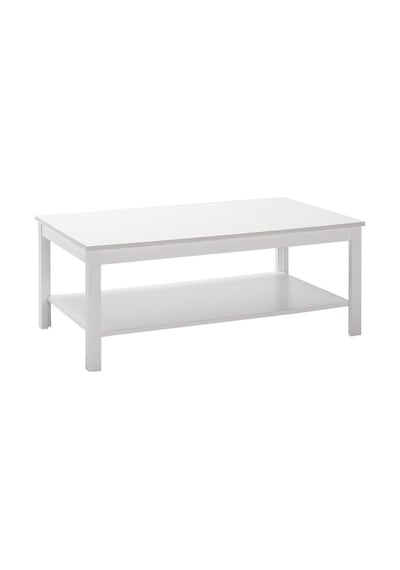 Rustik Dikdörtgen Orta Sehpa-mat Beyaz 103x40x60 Cm Gxyxd