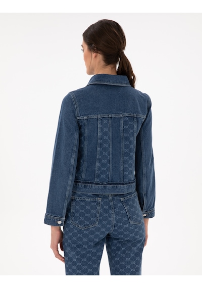Pierre Cardin Kadın Koyu Mavi Ceket Denim 50306747-vr032 Koyu Mavi