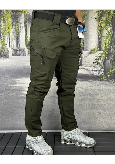 Taktikal & Taktik Kışlık Softshell Su Dayanıklı Ve Rüzgar Geçirmez Outdoor Pantolon Haki
