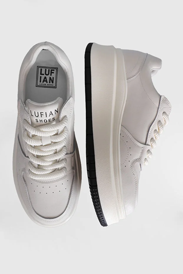 Lufian 121230093 Laura Kadın Deri Sneaker Ayakkabı Beyaz