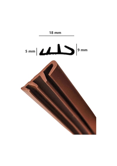 Ahşap Doğrama Fitili Ahşap Kapı Pencere Fitili Kahverengi 10 Metre Diğer