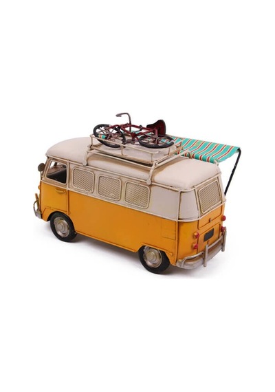 Dekoratif Metal Minibüs Çerçeveli, Kumbara Ve Tenteli 1404e-4333