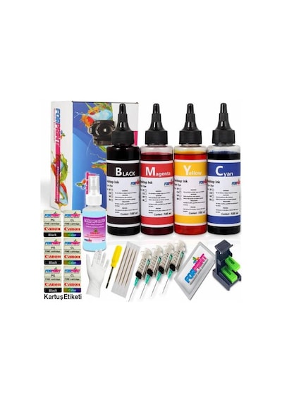 Yazıcı Mürekkebi Canon Pg- 46 Cl-56 Kartuş Dolum Seti 4X100 ML E414