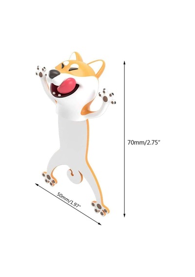 Sevimli Köpek Kitap Ayracı Renkli