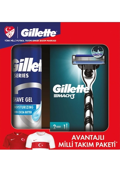 Gillette Mach 3 Tıraş Bıçağı + Tıraş Jeli 200 ML