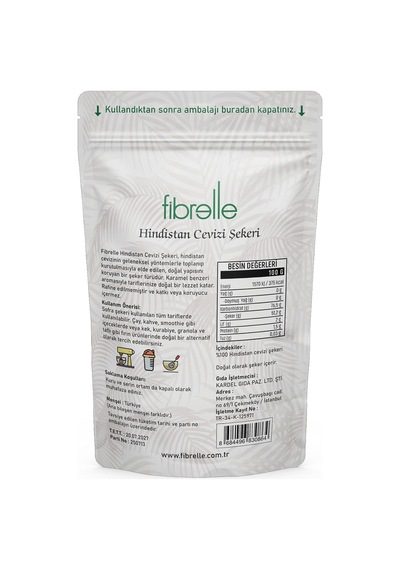Hindistan Cevizi Şekeri 100 G 10'lu Set