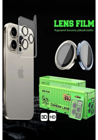 Xiaomi Redmi Note 15 Pro Plus 5g Raze Metal Kamera Lens - Gümüş Renkli