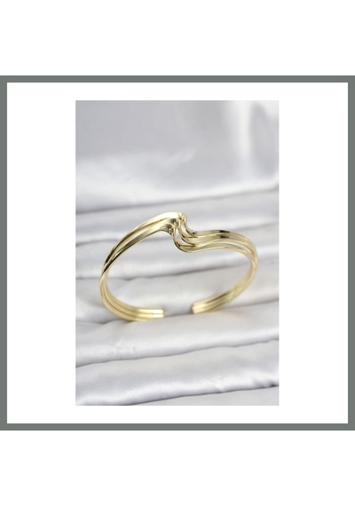 Mmb-trade Zikzak Model Gold Renk Pirinç Kadın Bileklik Mmbz