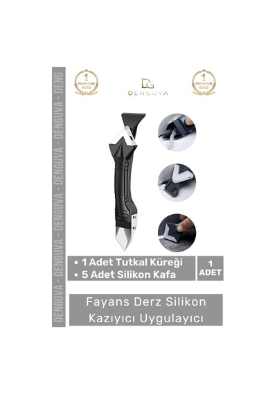 Ürün Fayans Banyo Mutfak Silikon Derz Kazıyıcı Sıyırıcı Uygulayıcı 3 İn 1 Aparat