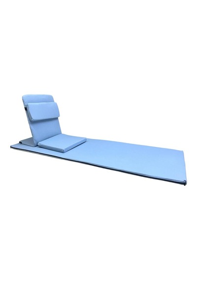 Backjack Meditasyon Sandalyesi Destekli Yer Minderi + 60x180 Kumaş Mat - Backjack 3xl Mat+backjack İkili Set Mavi