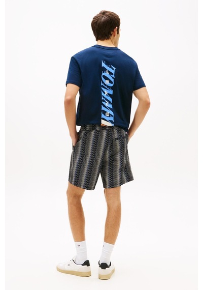 Tommy Hilfiger Tjm Erkek Siyah Aop Kısa Chino Şort-13818 Siyah