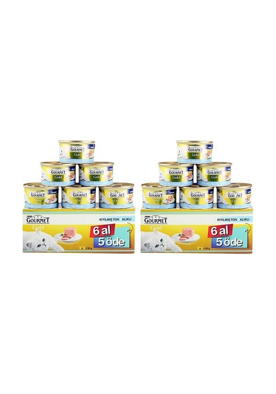 Purina Gourmet Gold Ton Balıklı Yetişkin Kedi Maması 12 Al 10 Öde 85 G