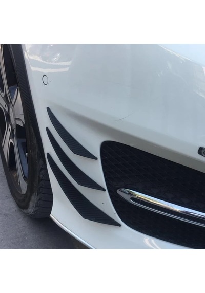 Üniversal Tampon Bıçağı Piano Black Sağ Sol 6 Adet