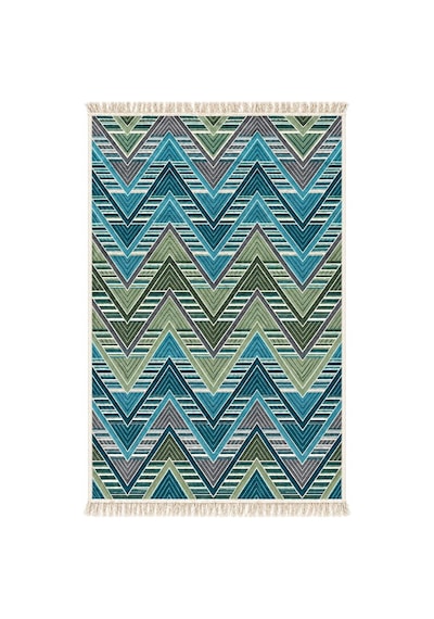 Bigghome Çift Taraflı Kilim 120 180 Cm Sa26op Yeşil
