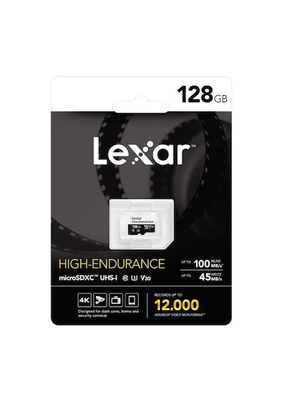 Lexar High Endurance 128 GB MicroSDHC 100 MB V30 4K Hafıza Kartı