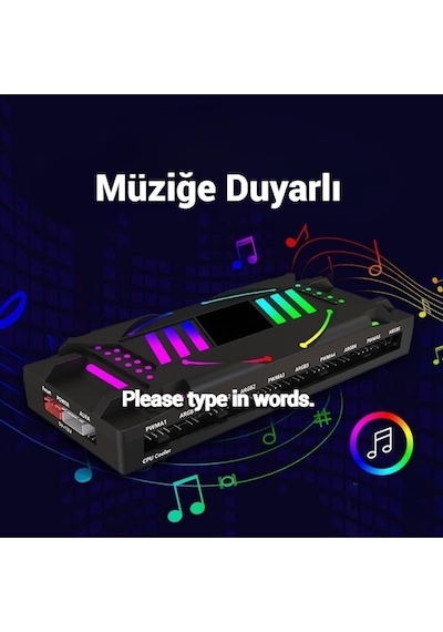 Argbctr-01b Argb Denetleyici Controller Uzaktan Kumandalı Siyah Standart