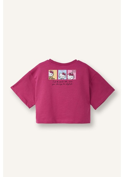 Defacto Hello Kitty Oversıze Tişört Kız Bebek H0674a526smpn73 Pembe-pn73