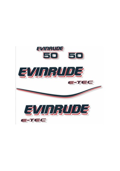 Evinrude 50 Hp Tekne Sticker Etiket Modeli