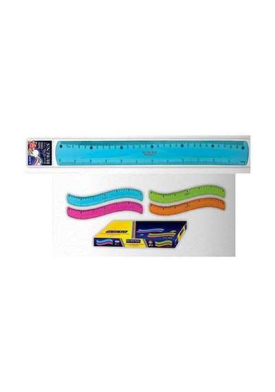 Kırılmaz Cetvel 30 Cm - Rubenıs Esnek Slikonlu Cetvel