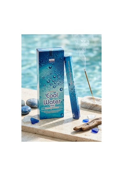 Darshan Cool Water Çubuk Tütsü 20 Adet Çubuk - Okyanus Ferahlığı Ortam Kokusu