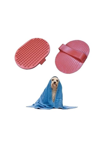 M M Ergonomik Masajlı Evcil Hayvan Kedi Köpek Yıkama Fırçası Aparatı