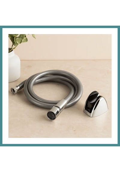 Trendexa Taharet Hortumu 120 Cm Perlatörlü Gri Plastik Mac