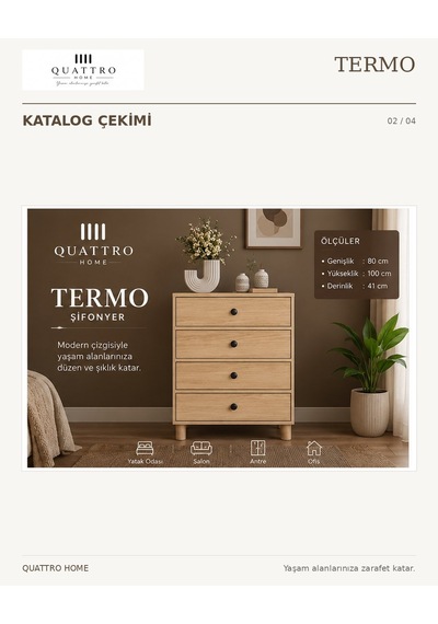 Termo Çamaşırlık Ahşap