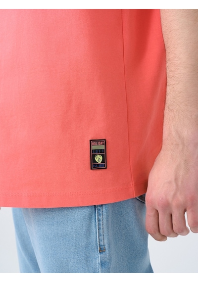 Loose Fit Erkek Tshirt K.kol Turuncu
