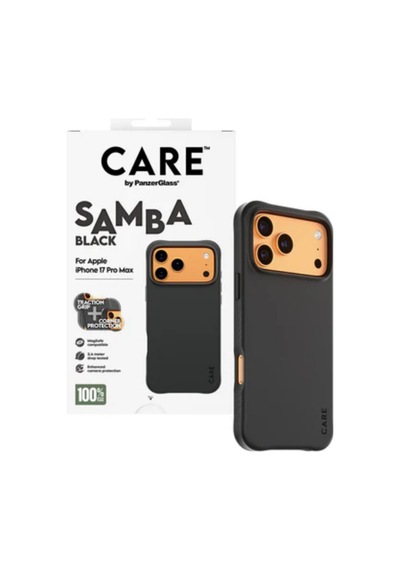 Care By Panzerglass Apple Uyumlu iPhone 17 Pro Max Samba Siyah Magsafe Kılıf Siyah