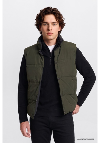 Lee Western Çift Taraflı Regular Fit Erkek Şişme Yelek Ld507064001 Siyah