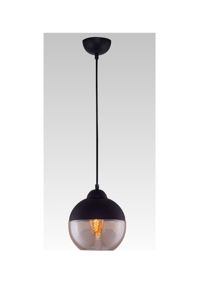 Rustik Retro Siyah Bal Cam Tekli Sarkıt 20 Cm Siyah