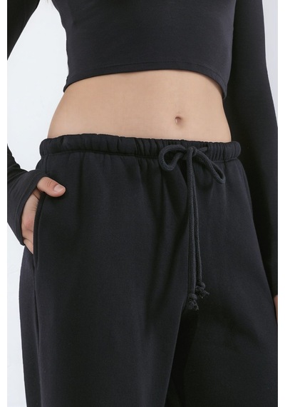 Hiccup Geniş Jogger Pantolon Siyah