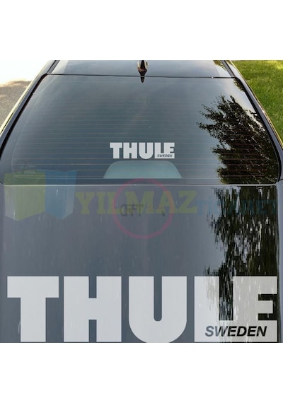 Thule Sweden Oto Sticker Araba Yapıştırma 2 Adet Yüksek Kalite