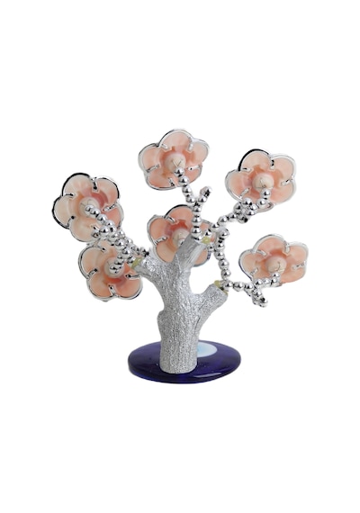 Feng Shui Nazar Boncuğu Çiçeği Hayat Ağacı Biblo Servet Çakra Şans Ağacı Mavi Göz Gül Ağacı 15 Cm. 00775188