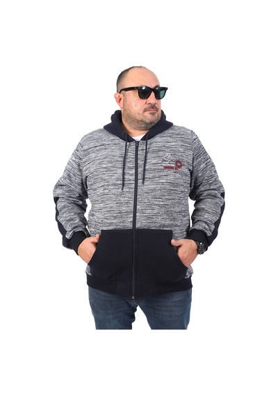 Moc Grande Mocgrande Büyük Beden Erkek Sweat The Frontier 22726 Lacıvert Lacivert