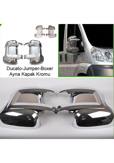 Fiat Ducato 2006-2024 Ayna Kapağı Abs Krom 2 Parça