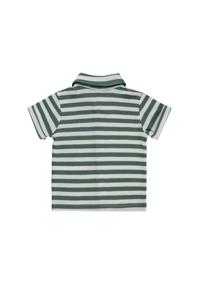 Civil Baby Çizgili 6-18 Ay Gömlek - Yeşil
