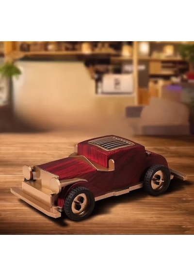 Retro Klasik Araba Şekilli Kablosuz Bluetooth Hoparlör 1500mah Şarjlı, Bt/tf/usb Destekli, 5w Güç Çıkışı,