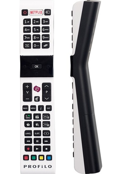 Elektrogun Profilo Uyumlu Rca49130 Netflıx Tuşlu Beyaz Lcd-Led Tv Kumand