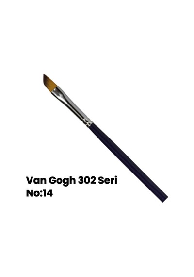 Van Gogh 302 Seri Sentetik Yan Kesik Uçlu Fırça No 14
